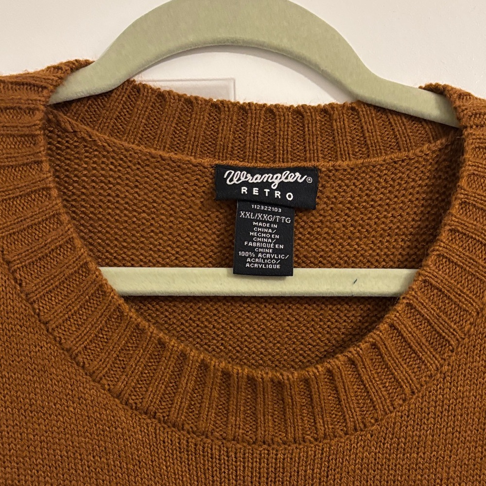 Brown Sweater with Bull Skull Design - Picture 5 of 7